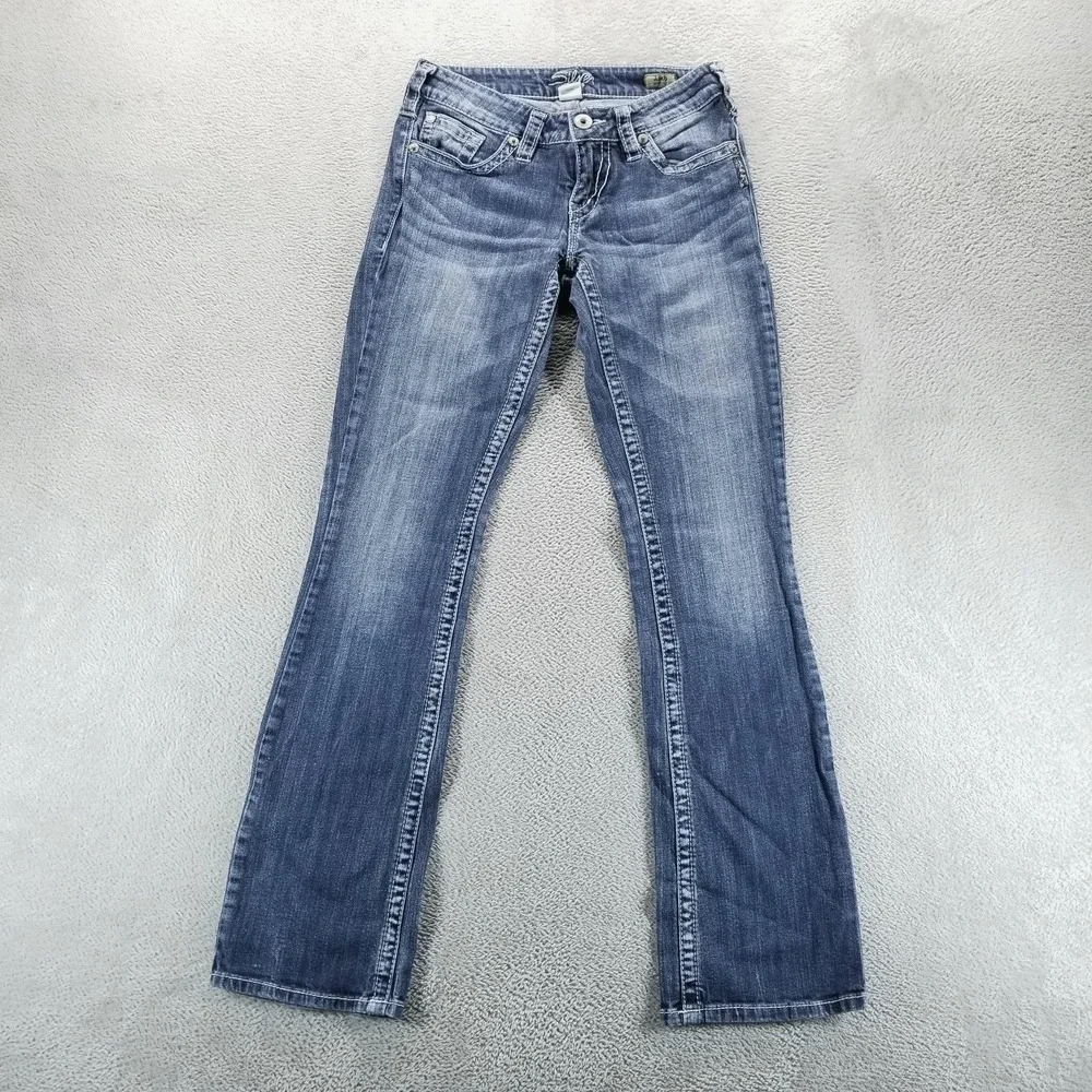 Silver Jeans Womens 26 Blue Aiko Bootcut Low‎ Rise Stretch Y2K Medium Wash
